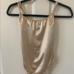 Free People Metallic Bodysuit